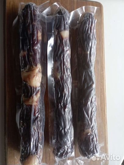 Колбаса домашняя сыровяленая конская в вакууме