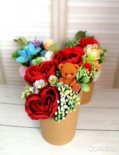 Мыло ручной работы букеты