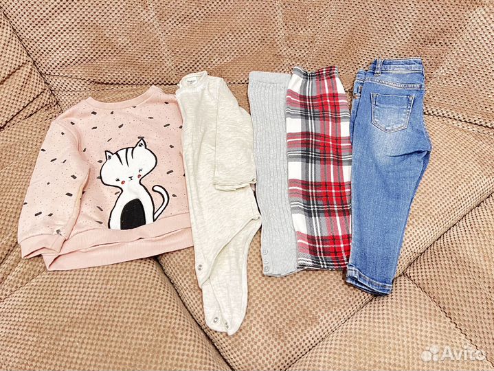 Бу вещи пакетом на девочку 12-18 месяцев