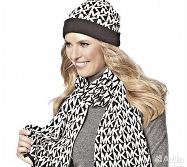 Комплект шапка и шарф michael kors