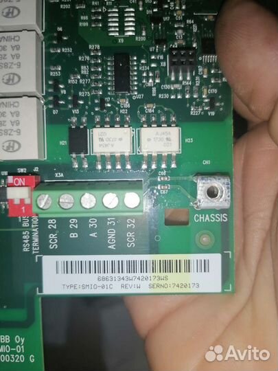 Плата управления частотника ABB ACS550