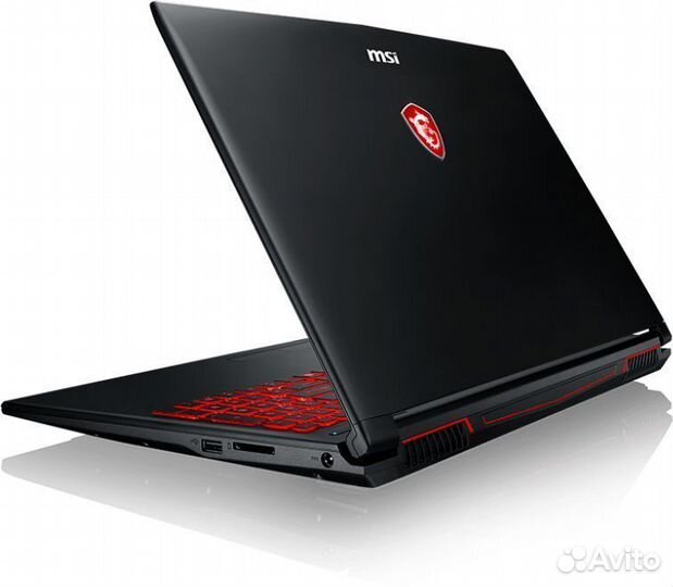 Игровой ноутбук MSI 15.6' 4 ядра 16 гб GTX 1050