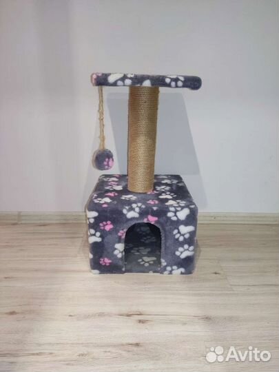 Домик-когтеточка для кошки
