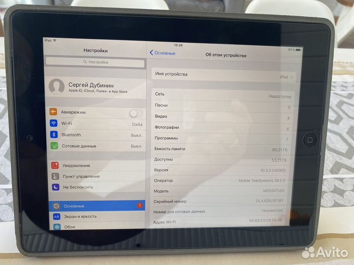 iPad 4 64gb WiFi + sim