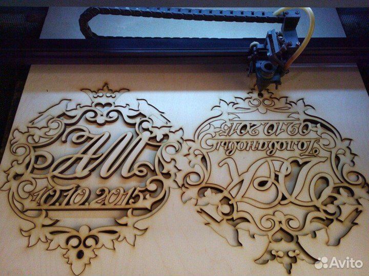 Лазерная резка, гравировка, фанеры, картона