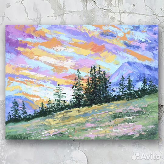 Картина маслом пейзаж 