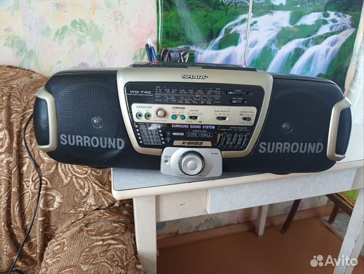 Магнитофон двух кассетный sharp