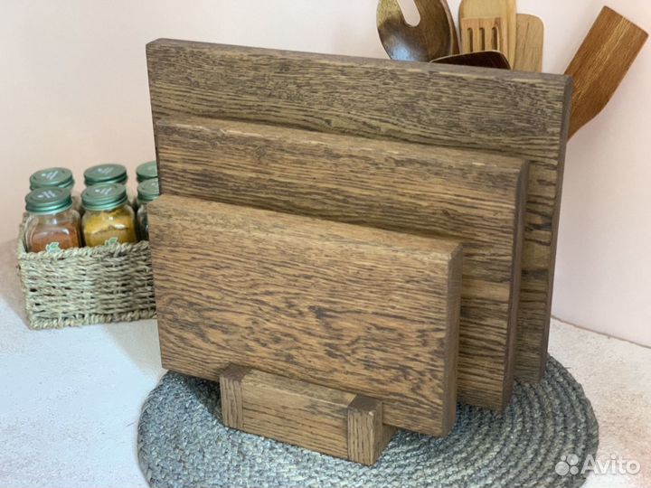 Набор разделочных досок из цельного дуба