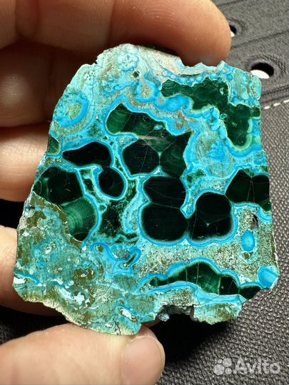 Хризоколла по малахиту