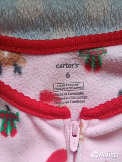 Пижама слип carters 6t