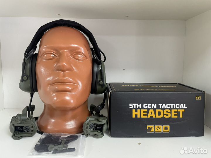 Тактические наушники с микрофоном