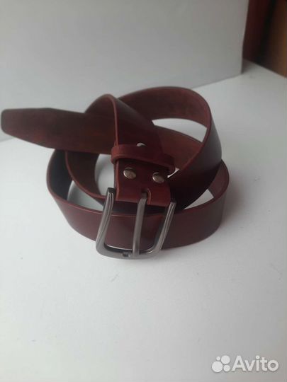 Мужской кожаный ремень ручной работы