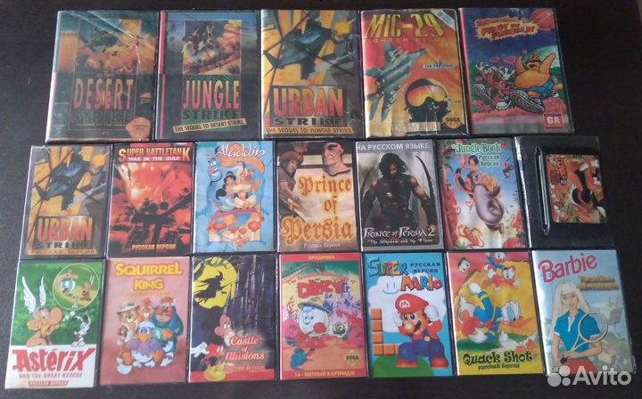 Картриджи Sega + приставка