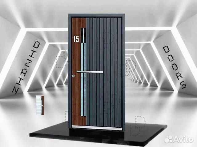 Трехконтурная входная дверь с терморазрывом