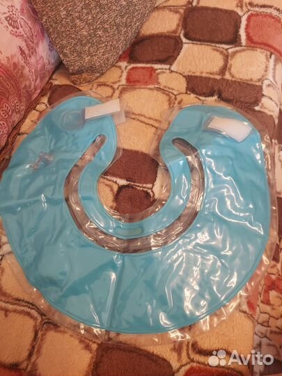 Надувной круг на шею для купания новорожденных