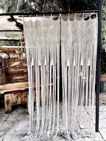 Штора, панно макраме