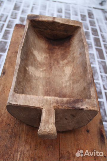 Корыто старое сручкой Корытце старинное деревянное
