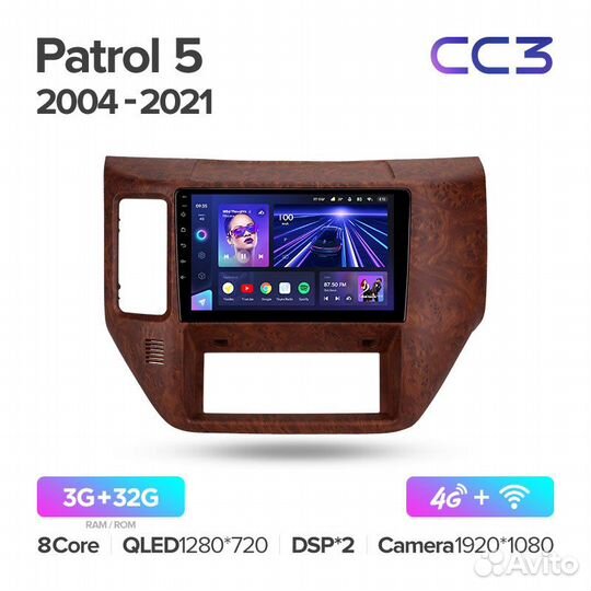 Магнитола Teyes CC3 3/32 Nissan Patrol Y61