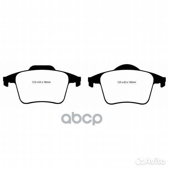 Накладки тормозные DP41680R EBC Brakes