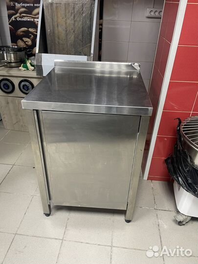 Стол тумба из нержавейки
