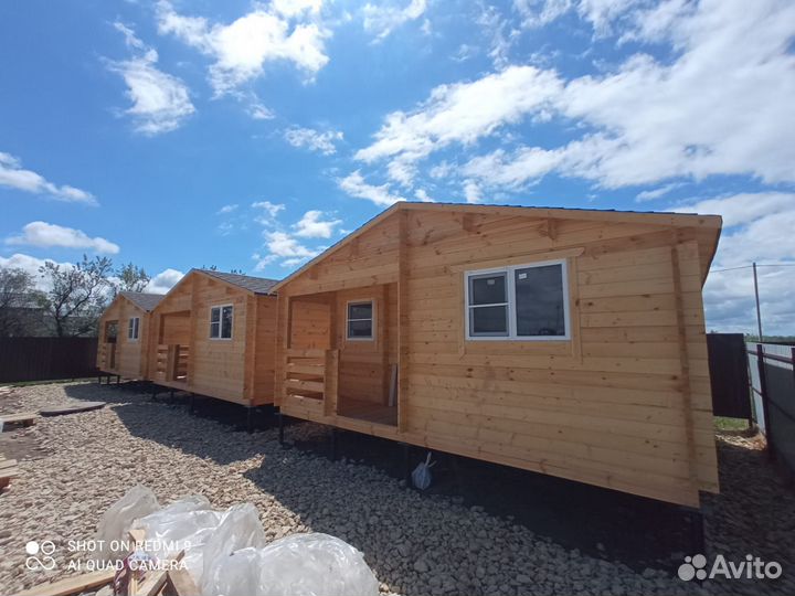 Гостевой дом из минибруса 6*6 с террасой