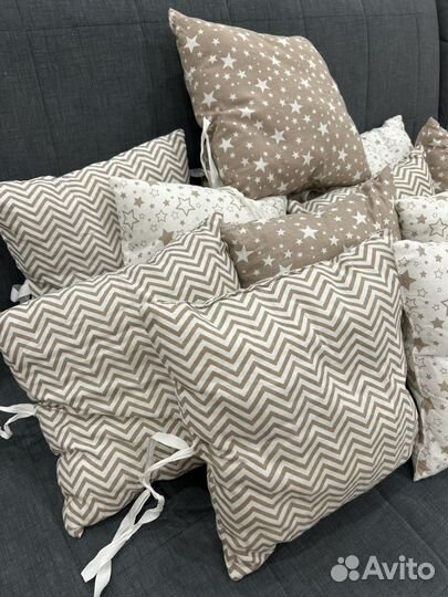 Подушки бортики 13 шт и одеяло комплект