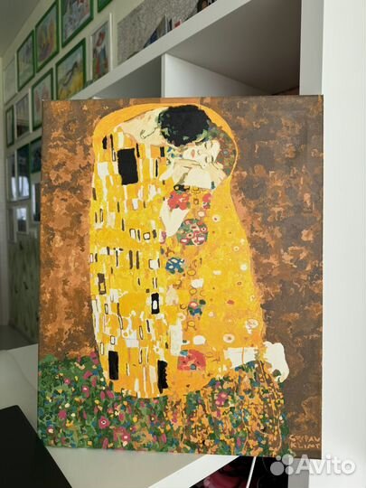 Картина Поцелуй Густав Климт