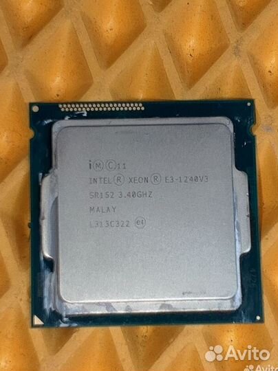Процессор Intel Xeon E3-1240v3 8 потоков LGA1150