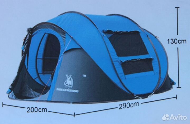 Палатка автоматическая 4 местная Coolwalk 1906