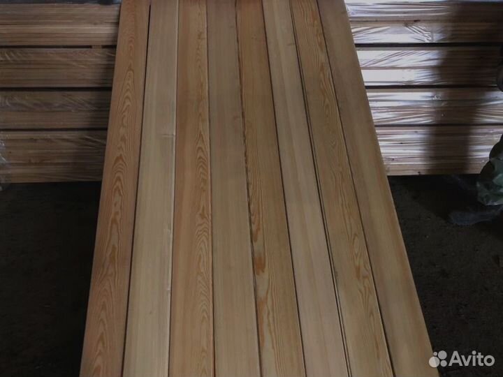 Строганная лиственница: доски 45x150 мм, сделаны с