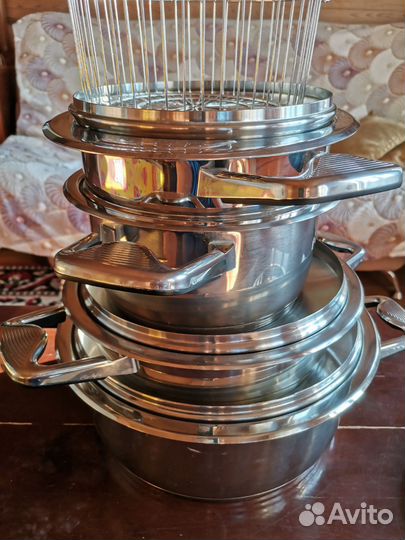 Цептор, набор посуды вакси 3 шт и кастрюли