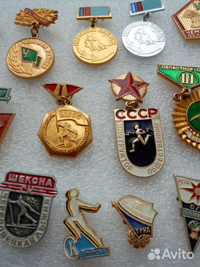 Значки СССР. Спорт. Спортклубы. Спортобщества