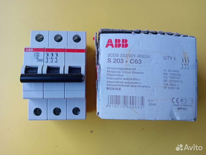 Автоматический выключатель abb