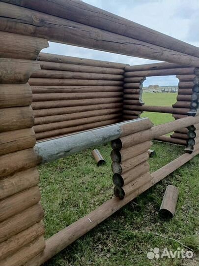 Сруб для бани, теплой беседки