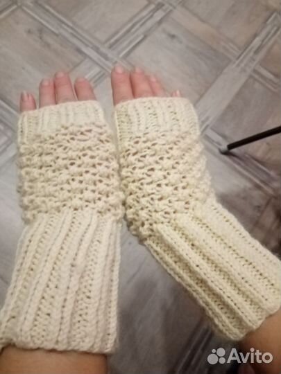 Митенки вязаные