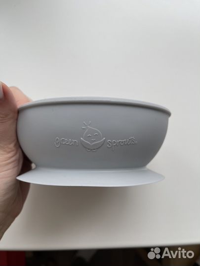 Силиконовая тарелка детская Green Sprouts