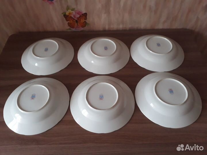 Винтажные фарфоровые тарелки, СССР, Япония