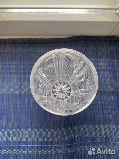 Хрустальная ваза емкость 1,2л