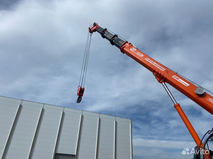 Аренда и услуги автокрана-вездехода, 25 т, 28 м, с гуськом 8.4 м