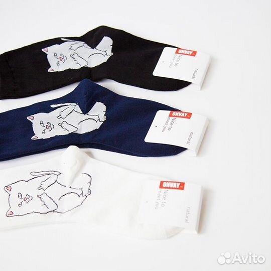 Носки новые с котом RipNdip