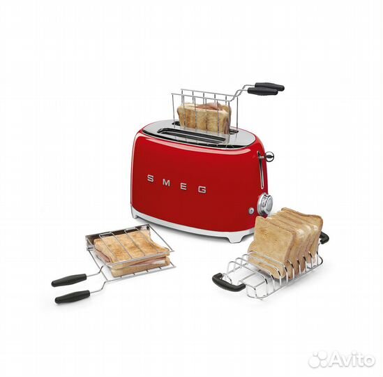 Тостер Smeg TSF01rdeu, красный