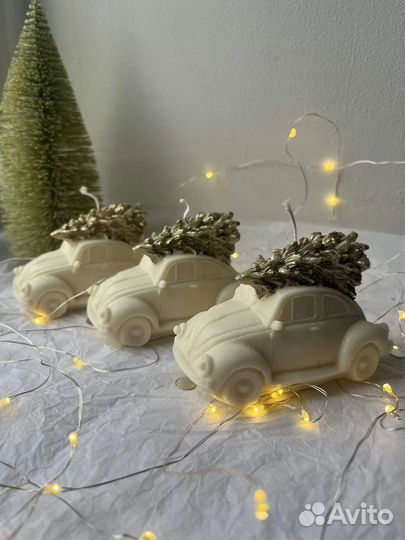 Свеча машина с ёлкой