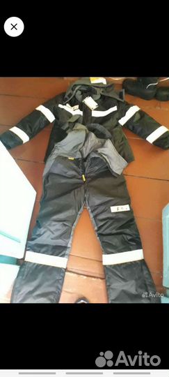 Зимний костюм с ватными штанами