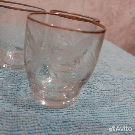 Хрусталь времён СССР(рюмки и фужеры-16шт)