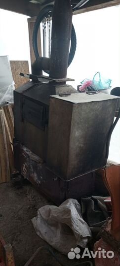 Печь для бани с баком