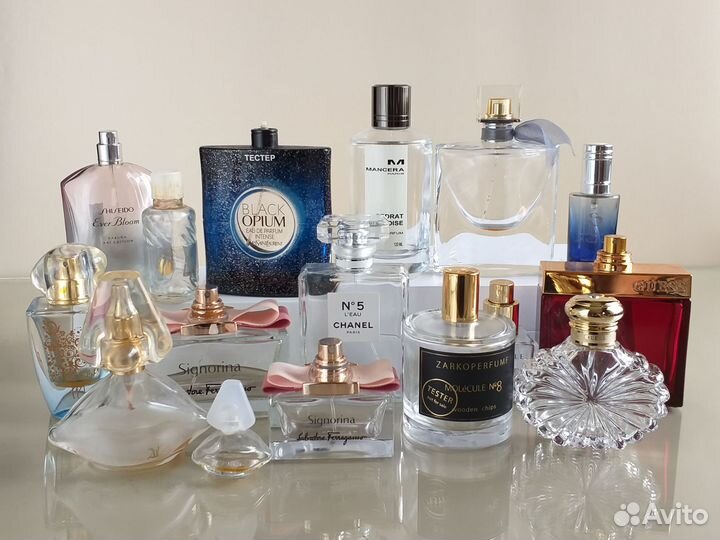 Пустые флаконы от парфюма