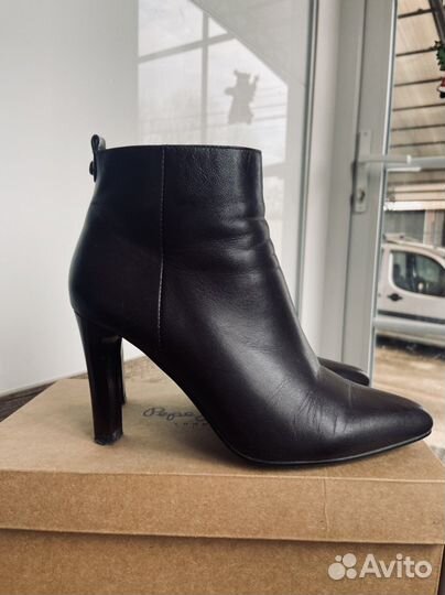 Ботильоны 37,5-38 кожаные