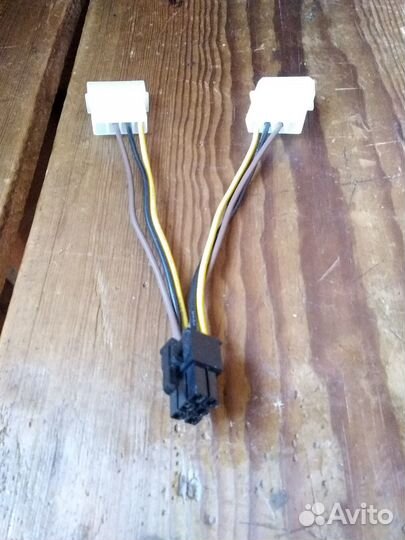 Кабель для питания видеокарты 6pin - 2шт IDE