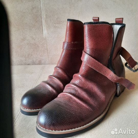 Полусапоги мужские кожаные 43.5