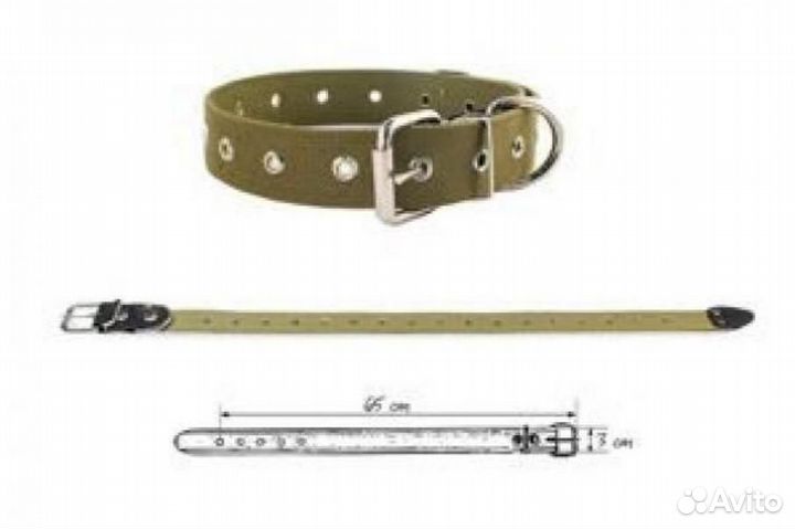 Redplastic Ошейник брезентовый 30 мм 1 слой обхват